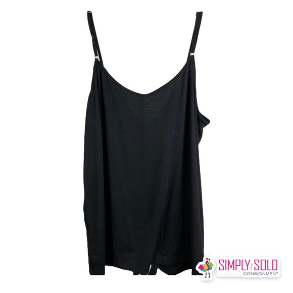 Ivvic Women's Spaghetti Strap Sleeveless Shirt Black V-Neck Boho Button XXL - Picture 2 of 8